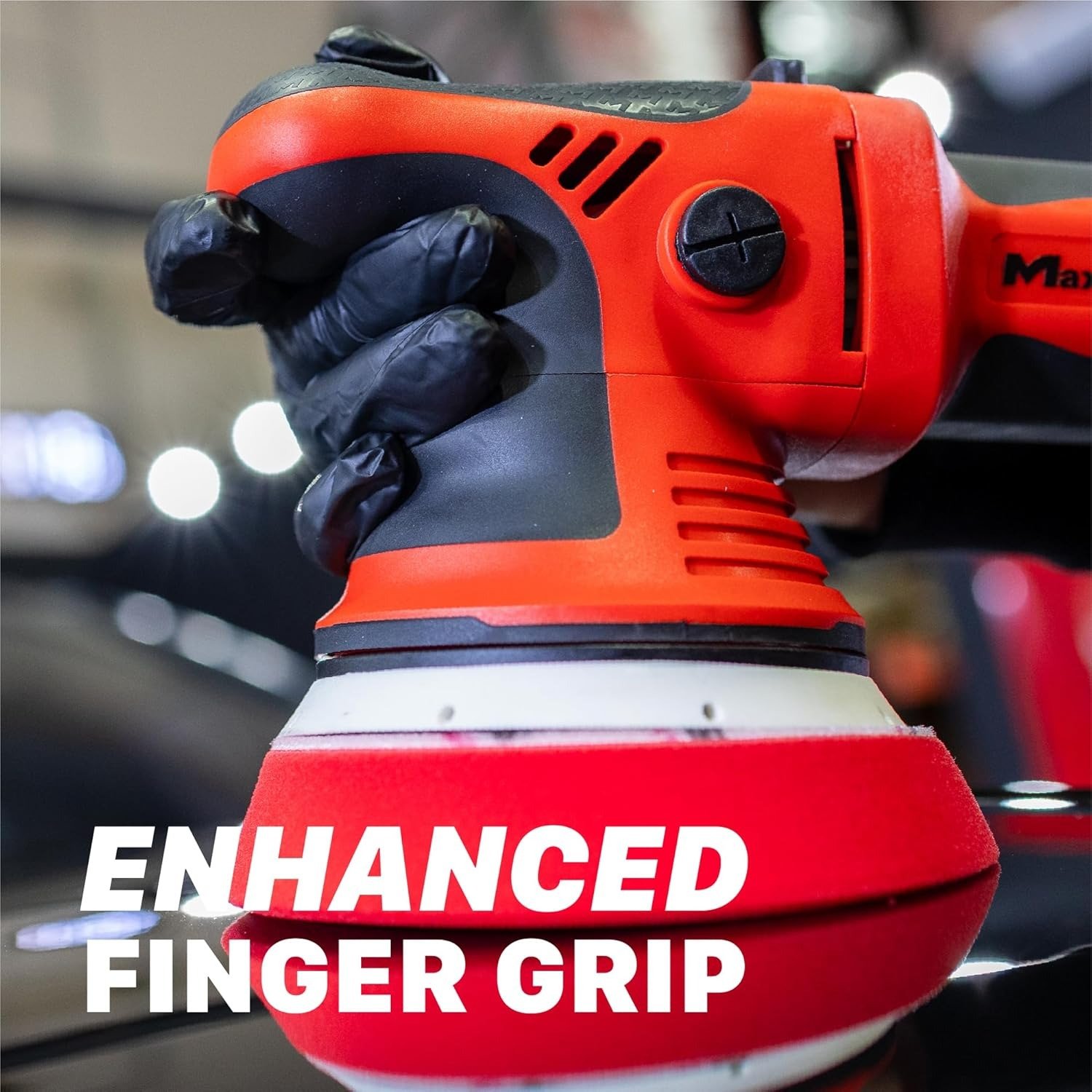 MaxShine 15mm Brushless Dual Action Polisher | 1200W DA Polisher | Variable Speed, Low Noise, Smooth Start | Professional Car Detailing Machine - Image 3